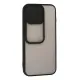 Apple iPhone 13 Pro Kılıf Palm Buzlu Kamera Sürgülü Silikon - Siyah