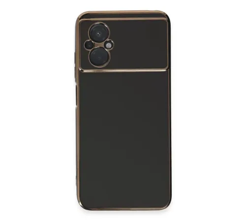 Xiaomi Poco M5 Kılıf Volet Silikon - Siyah