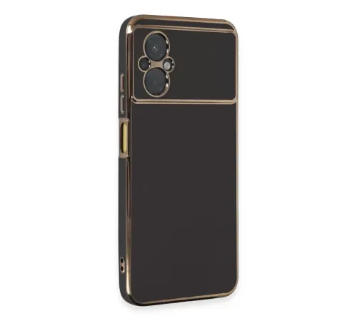 Xiaomi Poco M5 Kılıf Volet Silikon - Siyah