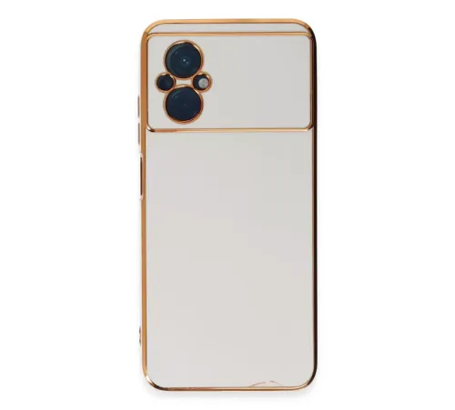 Xiaomi Poco M5 Kılıf Volet Silikon - Beyaz