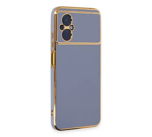 Xiaomi Poco M5 Kılıf Volet Silikon - Mavi