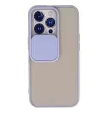 Apple iPhone 13 Pro Kılıf Palm Buzlu Kamera Sürgülü Silikon - Lila