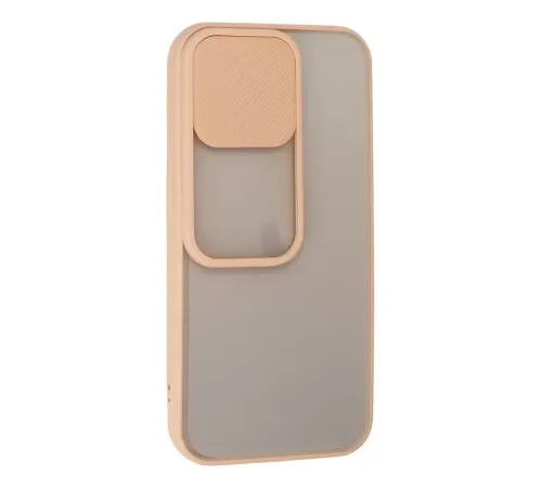 Apple iPhone 13 Pro Kılıf Palm Buzlu Kamera Sürgülü Silikon - Pembe