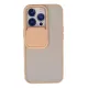 Apple iPhone 13 Pro Kılıf Palm Buzlu Kamera Sürgülü Silikon - Pembe
