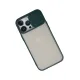 Apple iPhone 13 Pro Max Kılıf Palm Buzlu Kamera Sürgülü Silikon - Yeşil