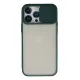 Apple iPhone 13 Pro Max Kılıf Palm Buzlu Kamera Sürgülü Silikon - Yeşil