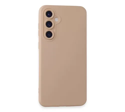 Samsung Galaxy S24 Kılıf Nano içi Kadife Silikon - Pudra