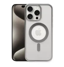 Apple iPhone 15 Pro Kılıf Erozi Magsafe Kapak - Gümüş