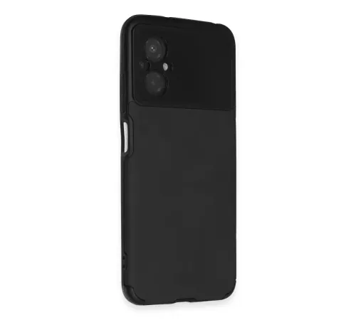 Xiaomi Poco M5 Kılıf Loop Deri Silikon - Siyah