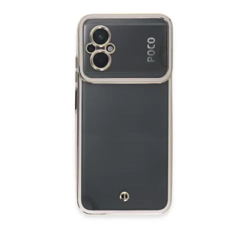 Xiaomi Poco M5 Kılıf Liva Lens Silikon - Beyaz