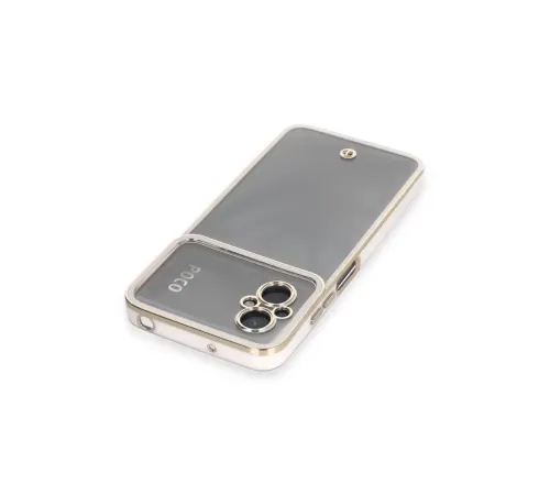 Xiaomi Poco M5 Kılıf Liva Lens Silikon - Beyaz