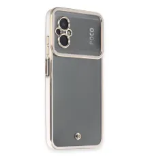 Xiaomi Poco M5 Kılıf Liva Lens Silikon - Beyaz