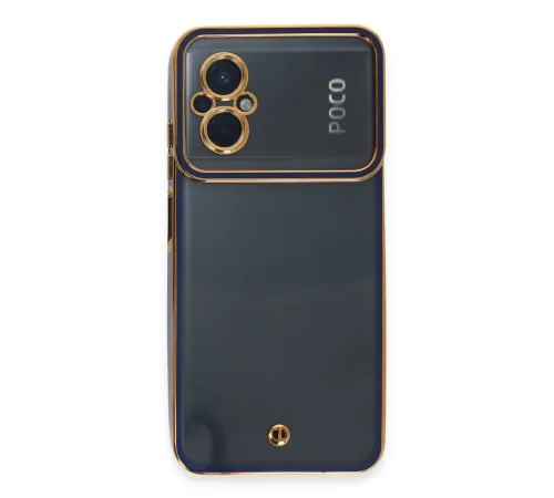 Xiaomi Poco M5 Kılıf Liva Lens Silikon - Mavi