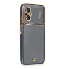 Xiaomi Poco M5 Kılıf Liva Lens Silikon - Mavi