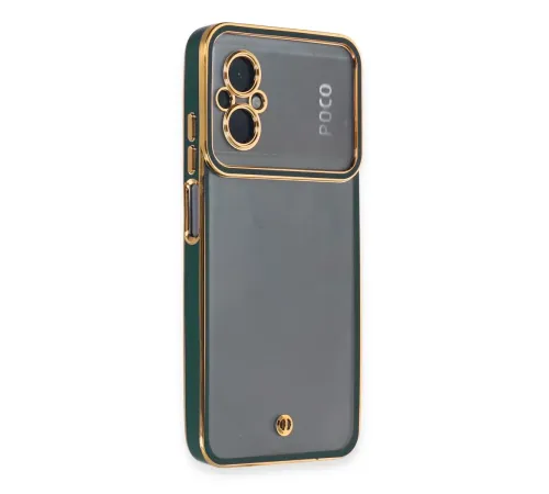 Xiaomi Poco M5 Kılıf Liva Lens Silikon - Yeşil
