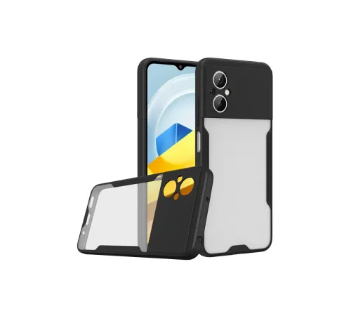 Xiaomi Poco M5 Kılıf Platin Silikon - Siyah