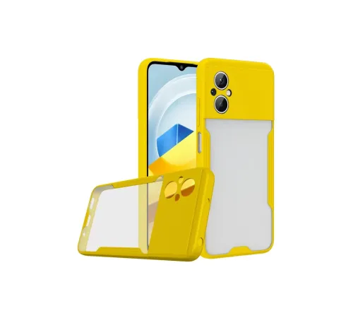 Xiaomi Poco M5 Kılıf Platin Silikon - Sarı