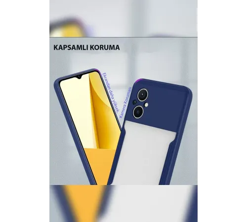 Xiaomi Poco M5 Kılıf Platin Silikon - Kırmızı
