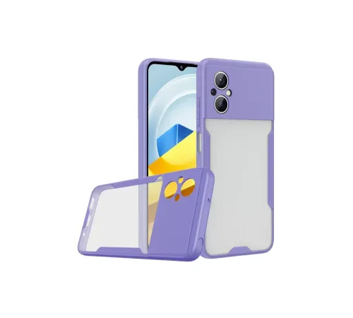 Xiaomi Poco M5 Kılıf Platin Silikon - Lila