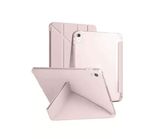 Apple iPad 2022 10.9 (10.nesil) Kılıf Kalemlikli Mars Tablet Kılıfı - Rose Gold