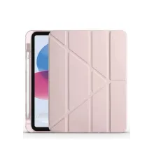 Apple iPad 2022 10.9 (10.nesil) Kılıf Kalemlikli Mars Tablet Kılıfı - Rose Gold