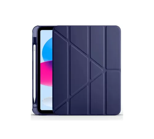 Apple iPad 2022 10.9 (10.nesil) Kılıf Kalemlikli Mars Tablet Kılıfı - Lacivert