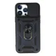 Apple iPhone 13 Pro Max Kılıf Pars Lens Yüzüklü Silikon - Lacivert