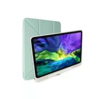 Apple iPad 2022 10.9 (10.nesil) Kılıf Kalemlikli Mars Tablet Kılıfı - Açık Yeşil