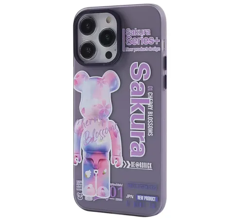 Apple iPhone 13 Pro Kılıf Desenli Kapak - Mor - 1