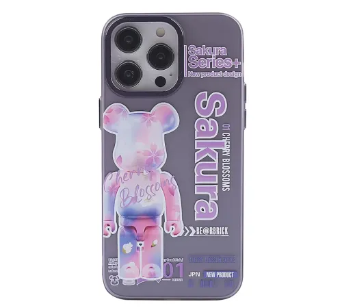 Apple iPhone 13 Pro Kılıf Desenli Kapak - Mor - 1