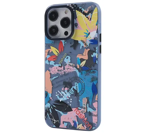 Apple iPhone 13 Pro Max Kılıf Desenli Kapak - Pembe - 1