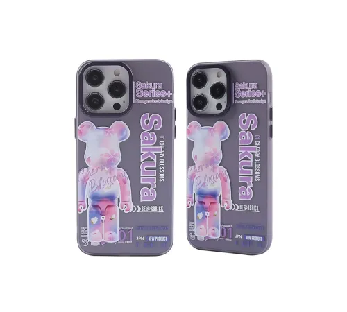 Apple iPhone 14 Pro Kılıf Desenli Kapak - Mor - 1