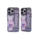 Apple iPhone 14 Pro Kılıf Desenli Kapak - Mor - 1