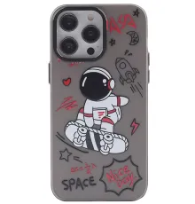 Apple iPhone 14 Pro Kılıf Desenli Kapak - Siyah - 1