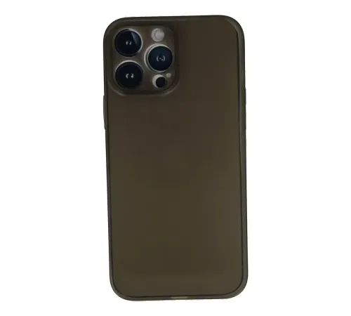 Apple iPhone 13 Pro Max Kılıf PP Ultra İnce Kapak - Gri