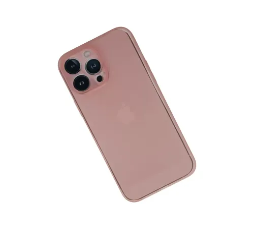 Apple iPhone 13 Pro Max Kılıf PP Ultra İnce Kapak - Pembe