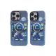 Apple iPhone 14 Pro Max Kılıf Desenli Kapak - Mavi - 1