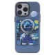 Apple iPhone 14 Pro Max Kılıf Desenli Kapak - Mavi - 1