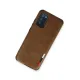 Samsung Galaxy A03S Kılıf Loop Deri Silikon - Kahverengi