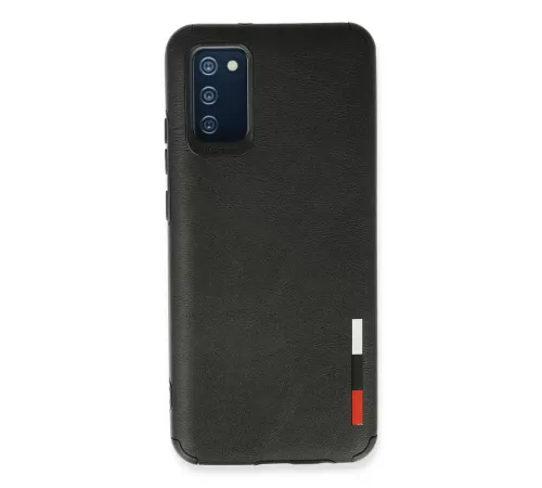 Samsung Galaxy A03S Kılıf Loop Deri Silikon - Siyah