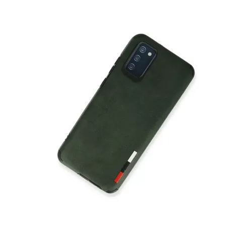 Samsung Galaxy A03S Kılıf Loop Deri Silikon - Yeşil