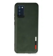 Samsung Galaxy A03S Kılıf Loop Deri Silikon - Yeşil