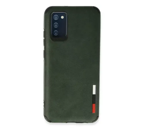 Samsung Galaxy A03S Kılıf Loop Deri Silikon - Yeşil