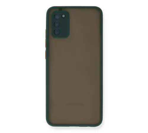 Samsung Galaxy A03S Kılıf Montreal Silikon Kapak - Yeşil