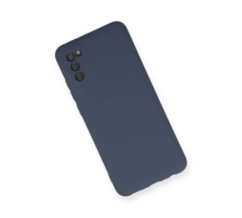 Samsung Galaxy A03S Kılıf Nano içi Kadife Silikon - Gri