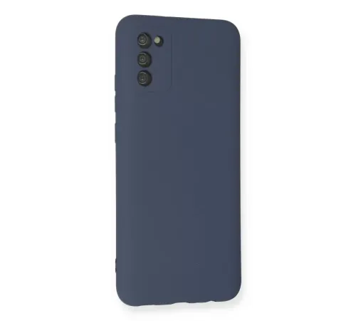 Samsung Galaxy A03S Kılıf Nano içi Kadife Silikon - Gri