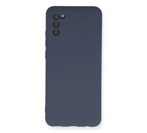 Samsung Galaxy A03S Kılıf Nano içi Kadife Silikon - Gri