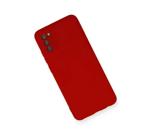 Samsung Galaxy A03S Kılıf Nano içi Kadife Silikon - Kırmızı