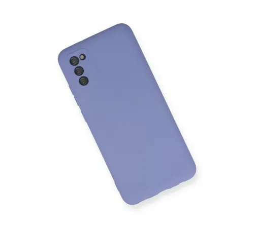 Samsung Galaxy A03S Kılıf Nano içi Kadife Silikon - Lila