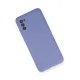 Samsung Galaxy A03S Kılıf Nano içi Kadife Silikon - Lila